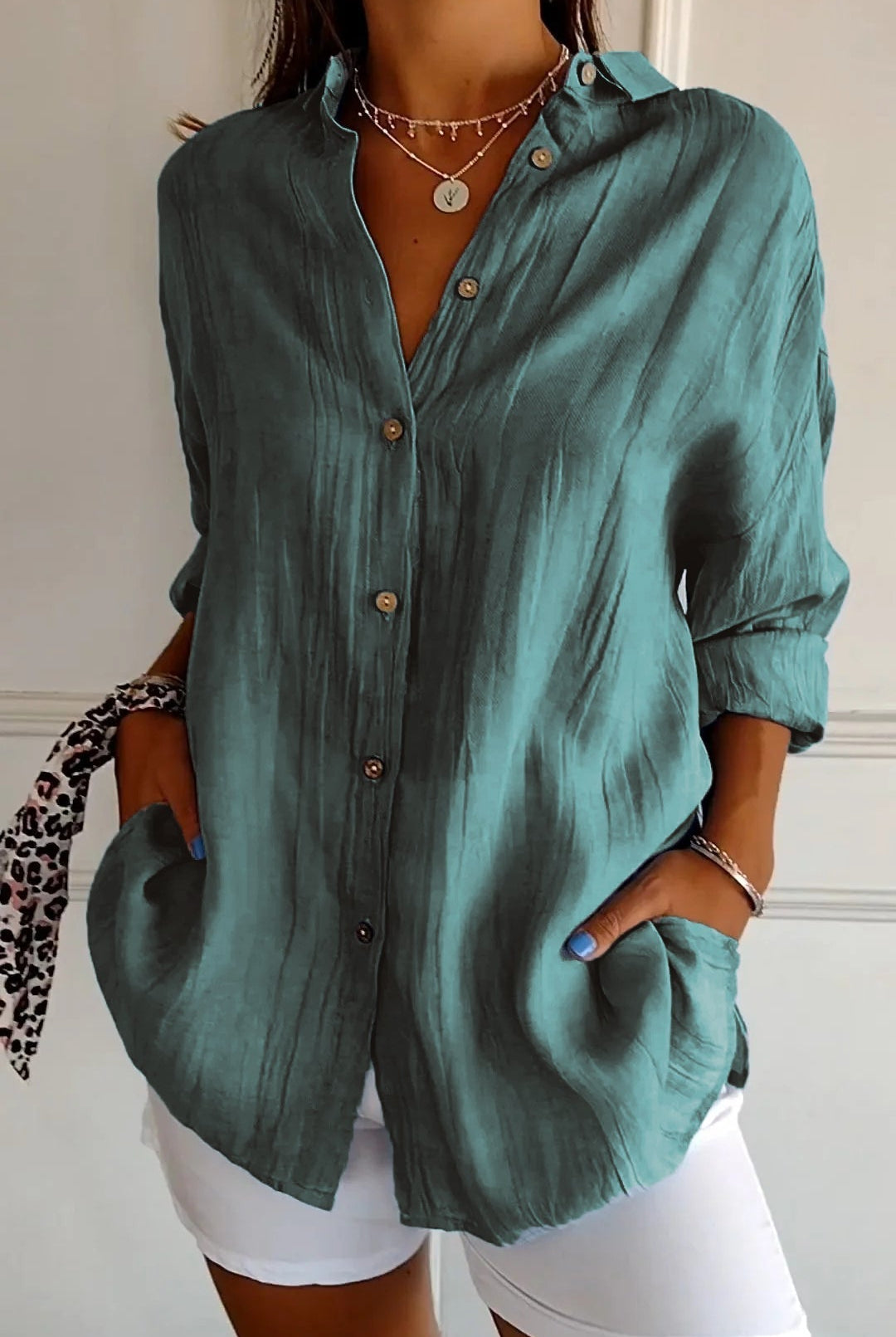 Mia | Pleated Blouse