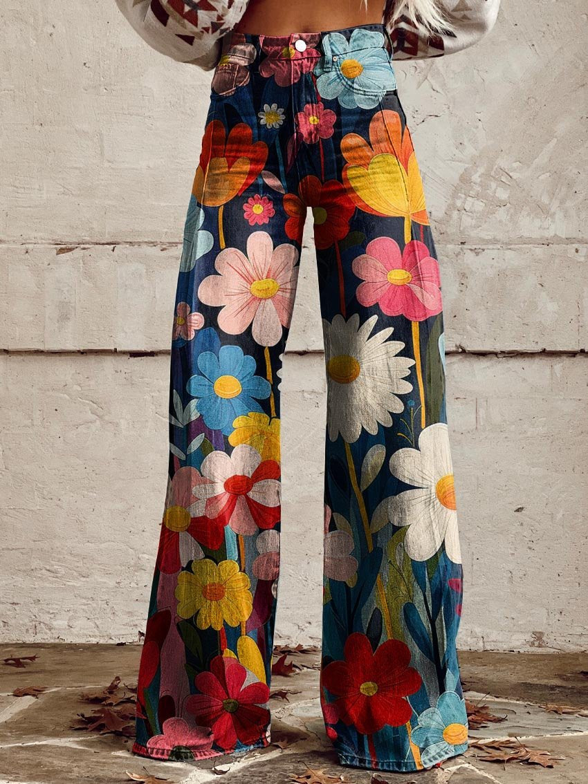 Talise | Floral Wide Pants