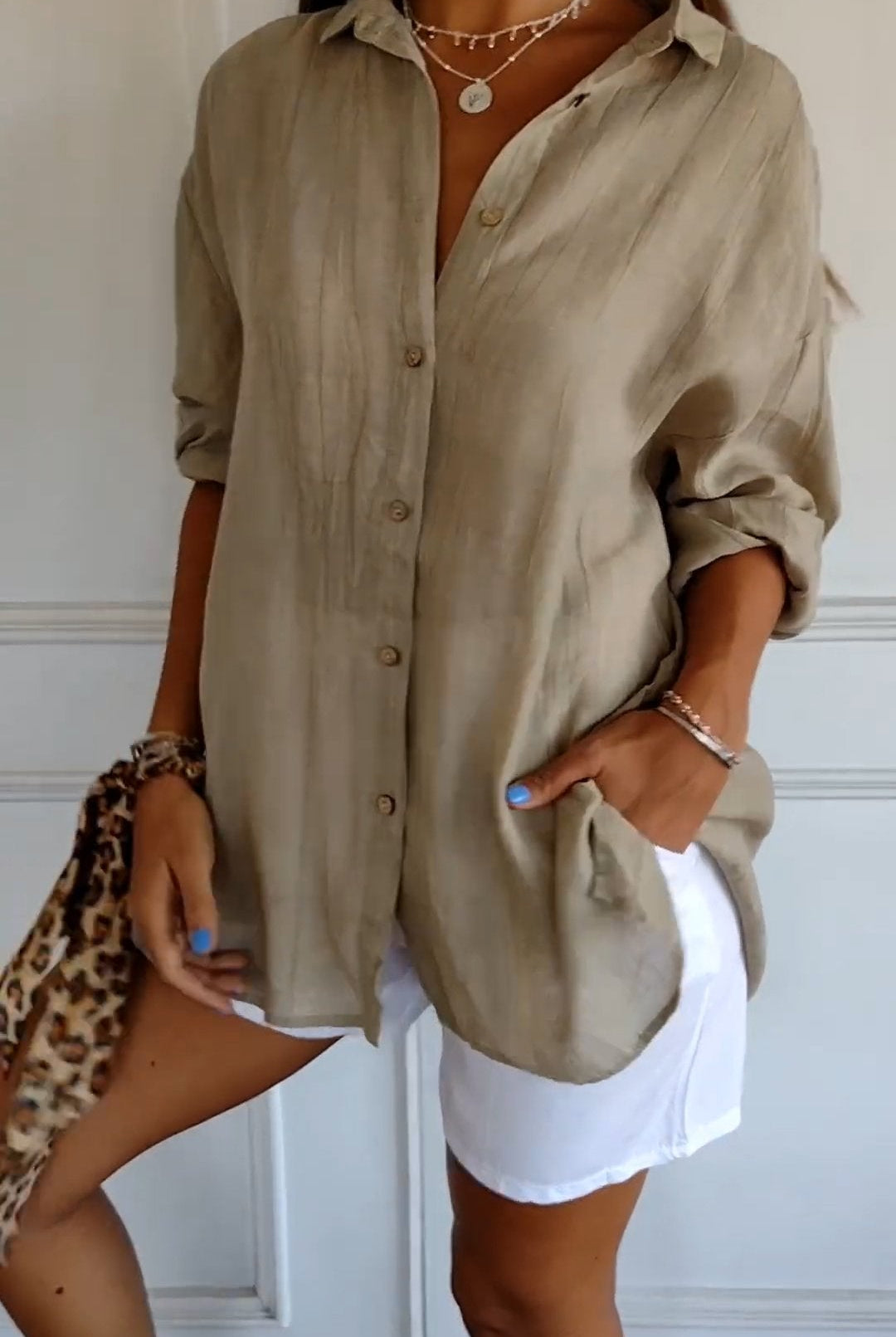 Olivia | Pleated Blouse