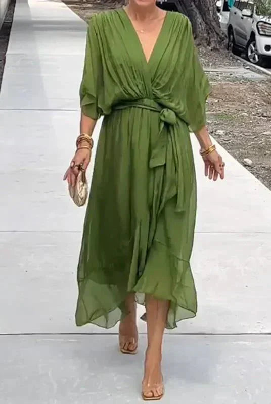 Monroe | Elegant Flowing Luxe Chiffon Dress
