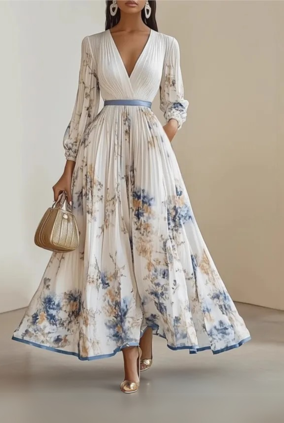 Cierra | Elegant Floral Maxi Dress