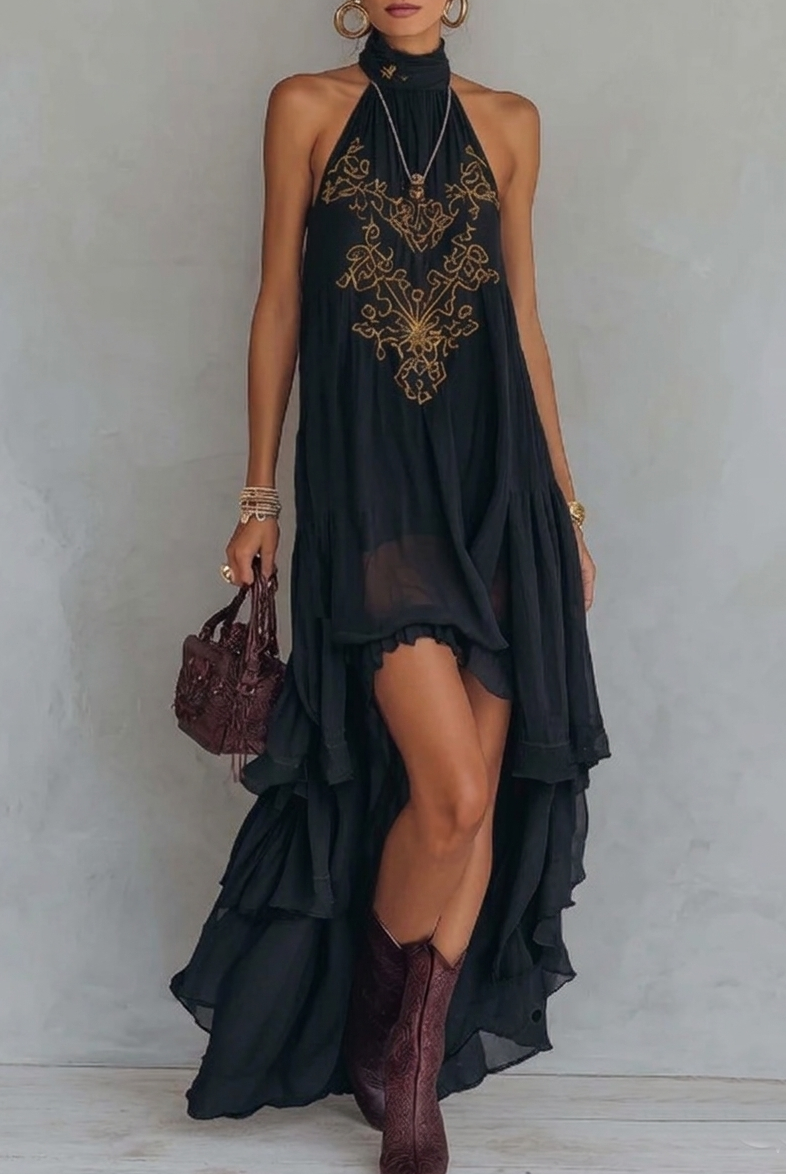 Mabella | Embroidered Maxi Dress