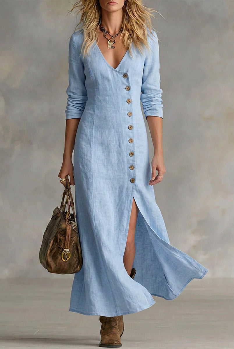Pomeline | Button Maxi Dress