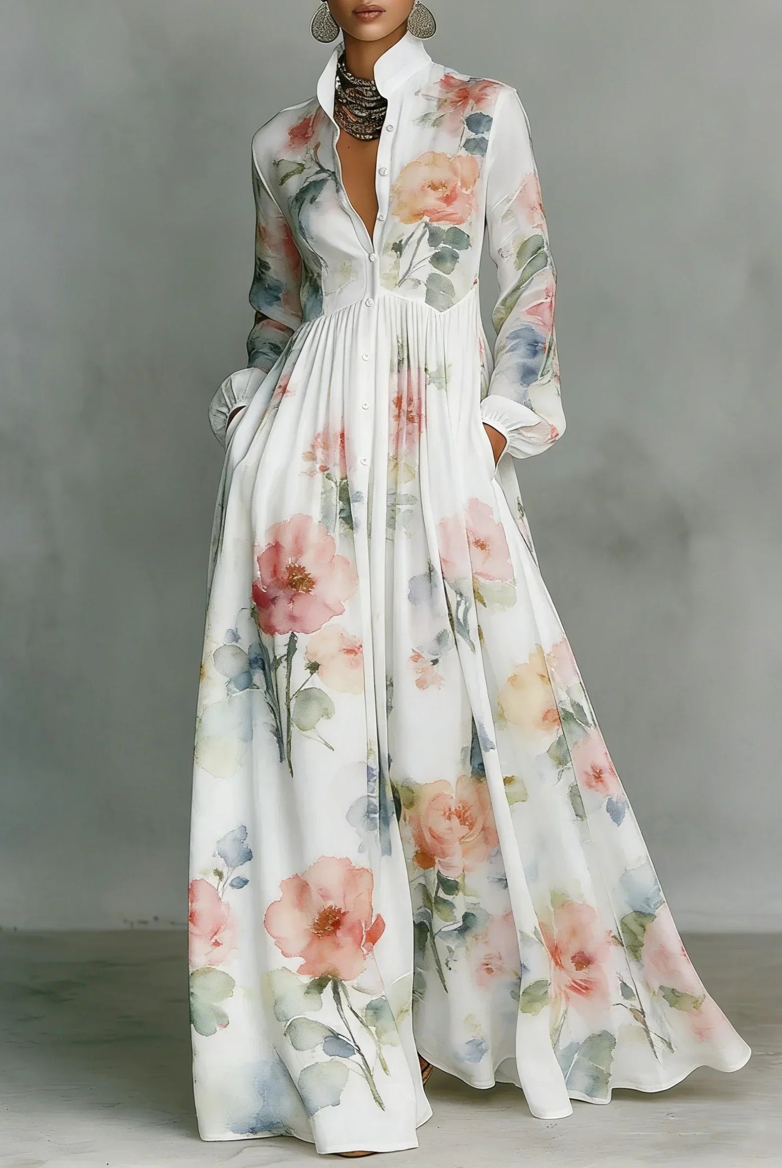 Zara | Floral Maxi Dress