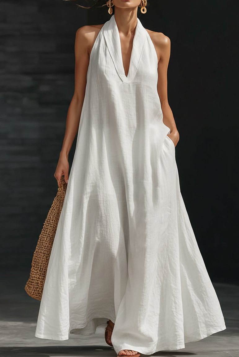 Regina | Halter Maxi Dress