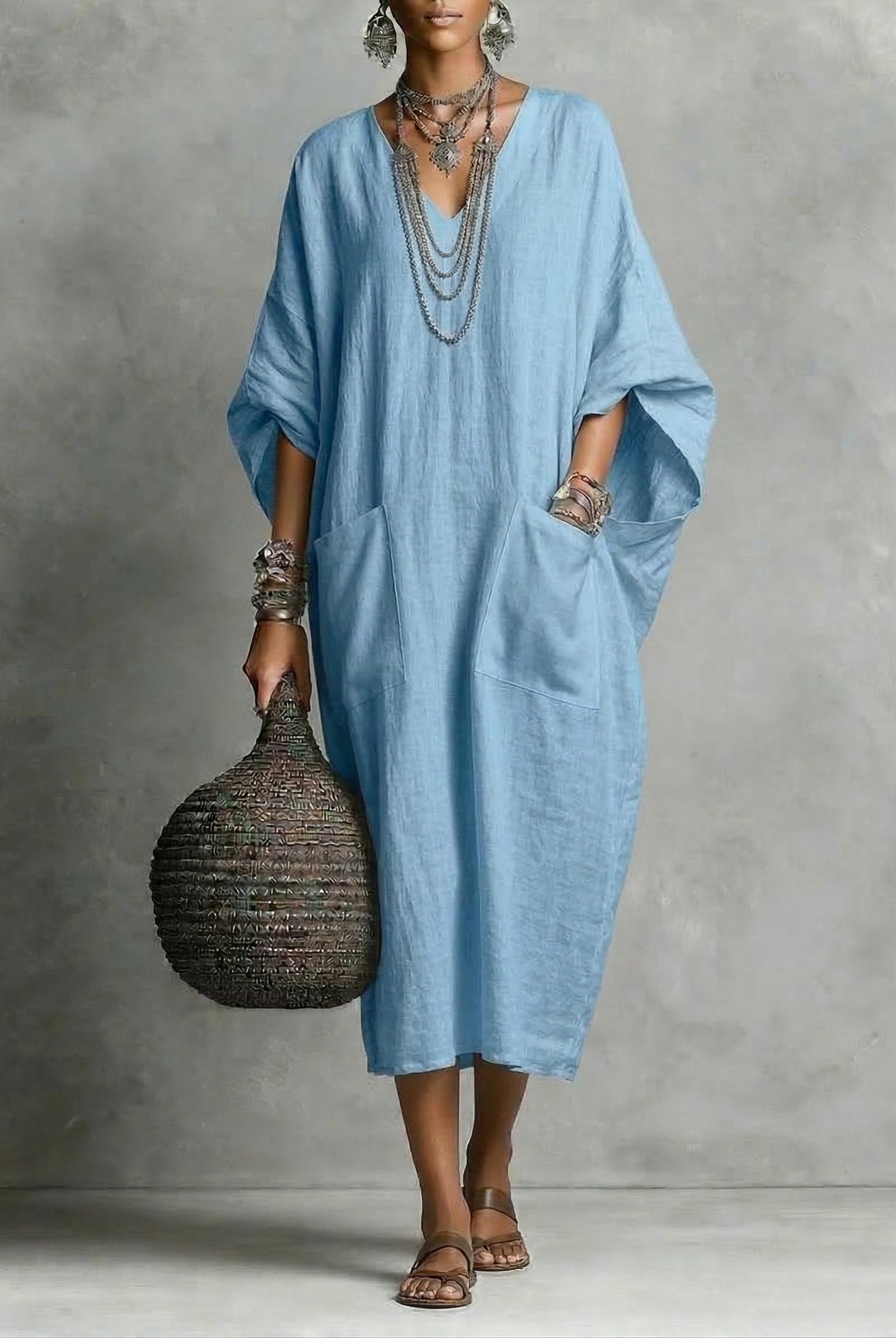 Cleo | Relaxed Kaftan Maxi Dress