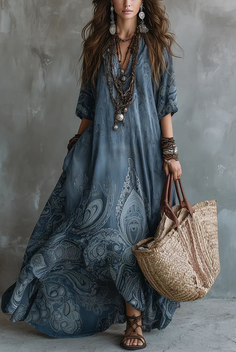 Elora | Bohemian Flow Maxi Dress