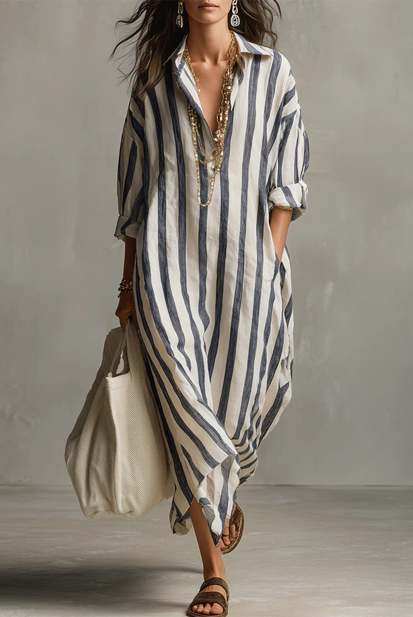Valancy | Stripe Oversized Maxi Dress