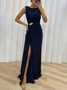 Leanne | Long Pleated Dress
