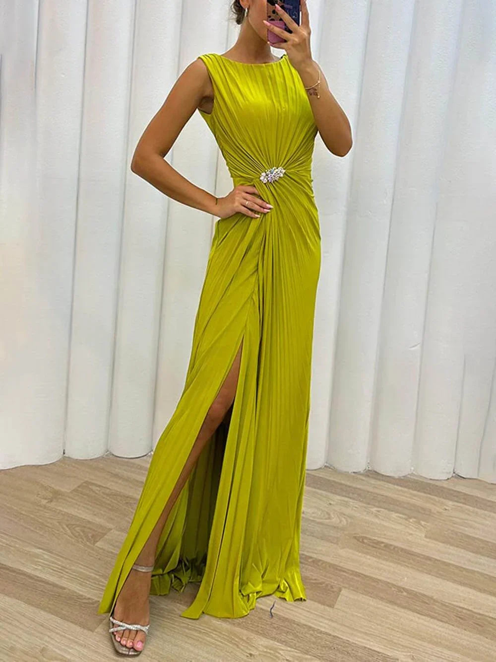Karlee | Elegant High Collar Dress
