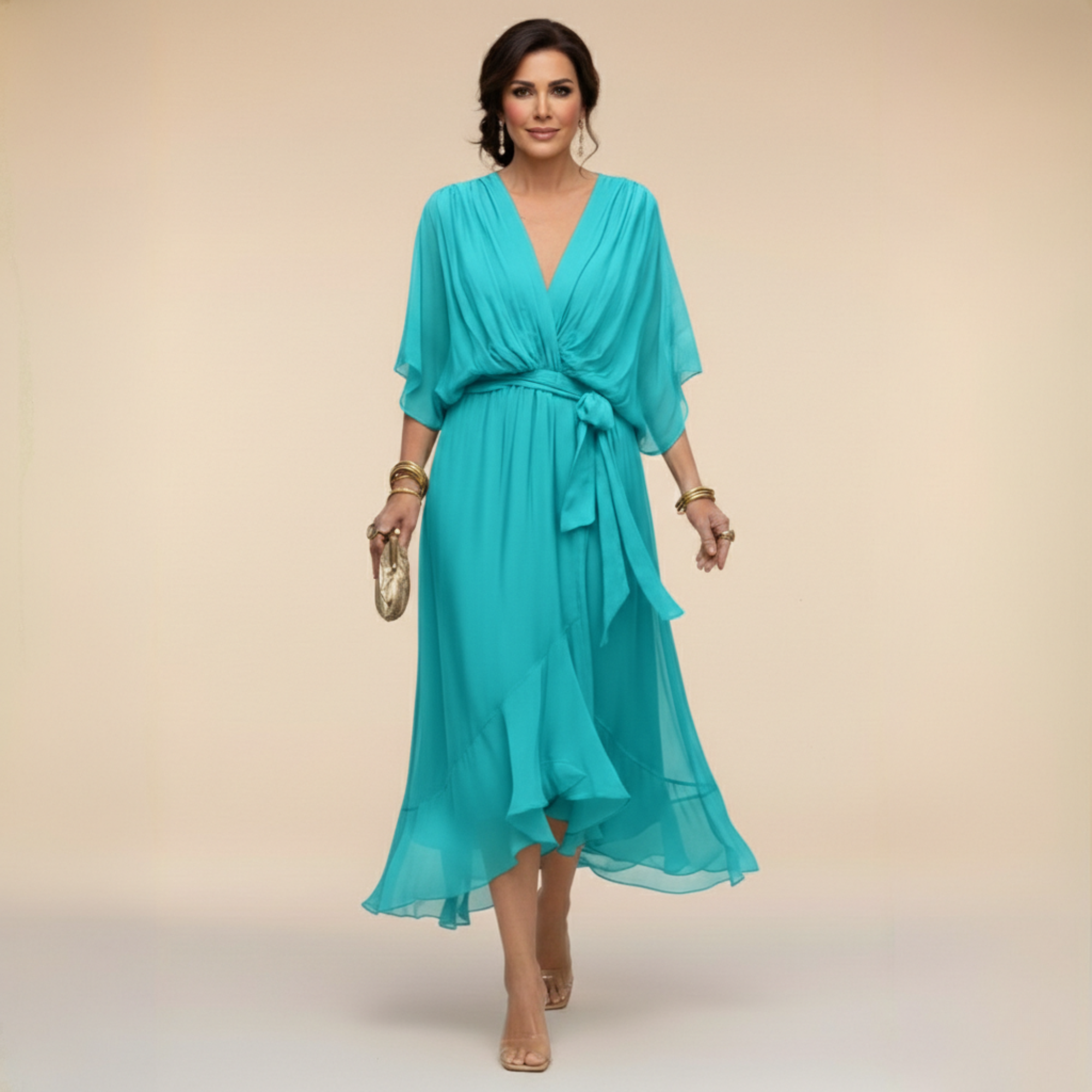 Nora | Effortlessly Flattering Dress-Sky Blue