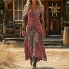 Naima | Vintage-Inspired Long Sleeve Casual Dress