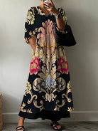 Daria | Elegant Print Dress Clara