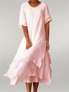 Hattie | Elegant Cotton Long Dress
