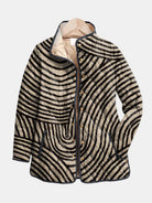 Fortune | Retro Hand-Drawn Circle Design Quilted Jacket