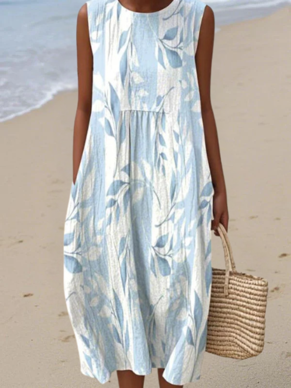 Myka | Leafy Midi Dress