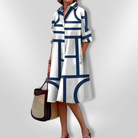 Maia | Geometric Midi Dress
