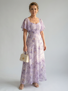 Inez | Flutter Sleeve Midi Dress