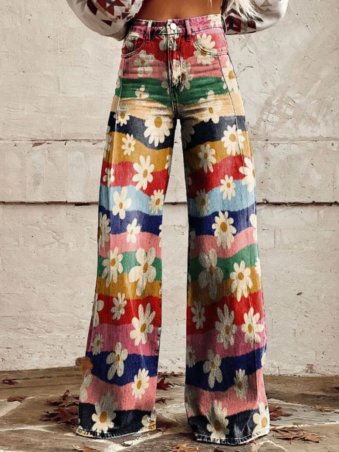 Wren | Elegant Floral Trousers