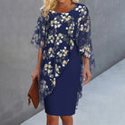 Klara | Floral Cape Dress