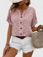 Louanne | Elegant Floral Summer Top