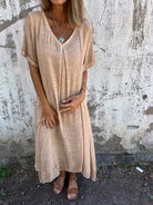Sheba | Loose V-Neck Dress