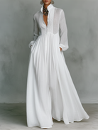 Shannon | Flowing Button-Front Maxi Dress