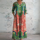 Giselle | Vintage Floral Maxi Dress