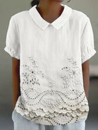 Kathy | Floral Embroidered Shirt
