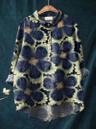 Monique | Women's Vintage Floral Art Print Casual Shirt
