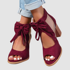 Nira | Bow Charm Orthopedic Heels