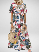 Saira | Boho Floral Maxi Dress
