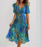Gracelyn | Breezy Blue Midi Dress