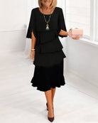Bexley | Elegant Split-Sleeve Midi Dress