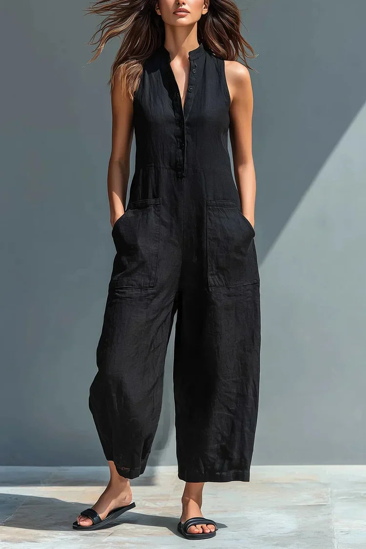 Aubree | Elegant Linen Jumpsuit