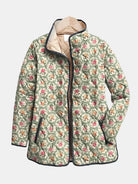 Vasilisa | Vintage Floral Art Print Quilted Jacket
