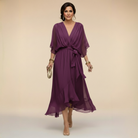 Chloe | Effortlessly Flattering Dress-Purple