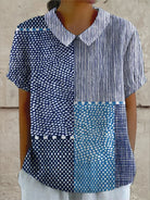 Nikole | Patchwork Print Shirt