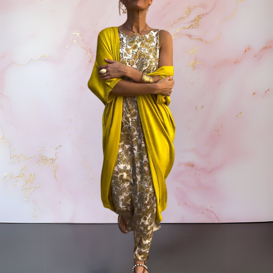 Zenith | Elegant Dress with Cardigan