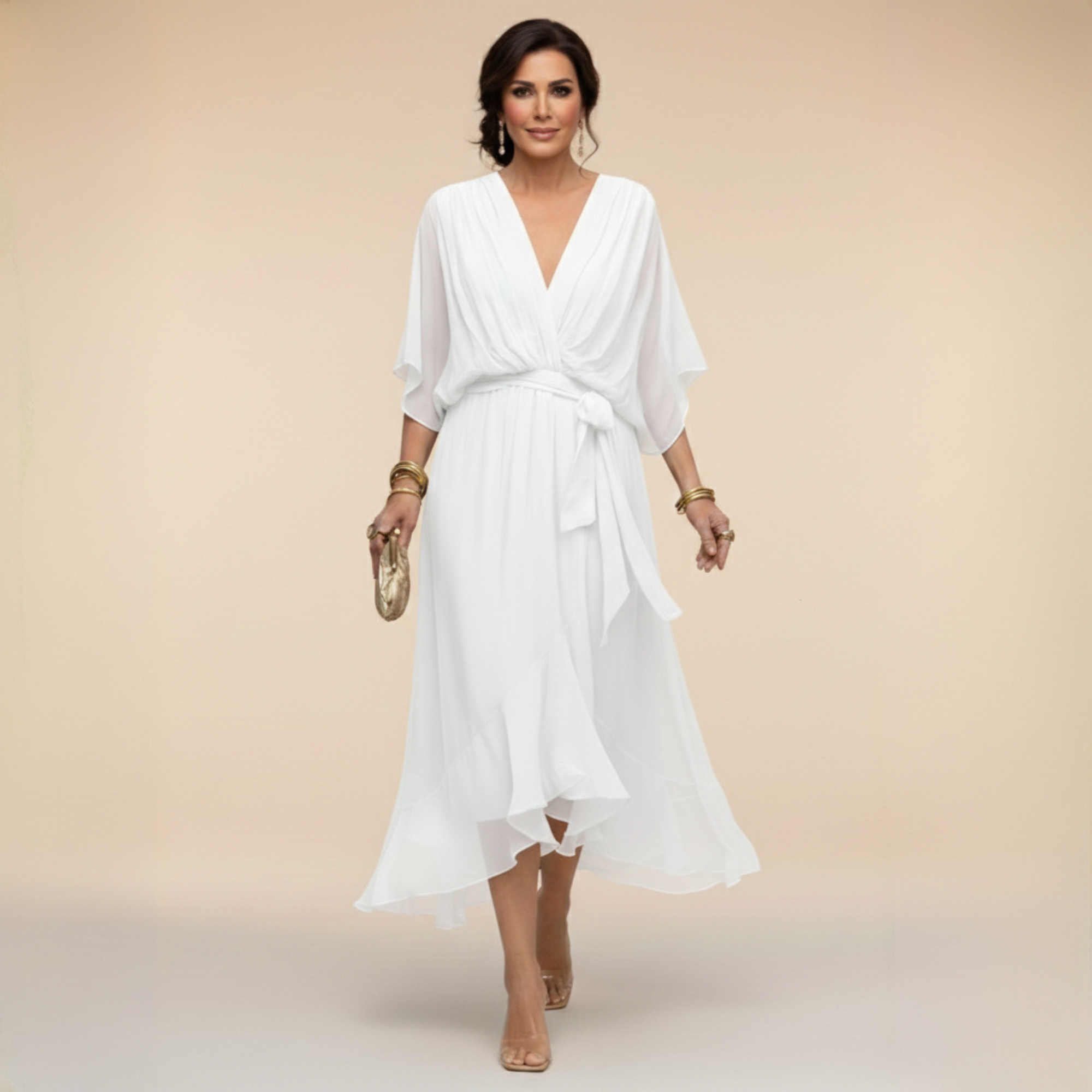 Kellan | Effortlessly Flattering Dress-White