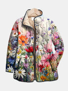 Ellis | Charming Vintage Floral Print Quilted Jacket