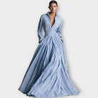 Morwenna | Striped Button Maxi Dress