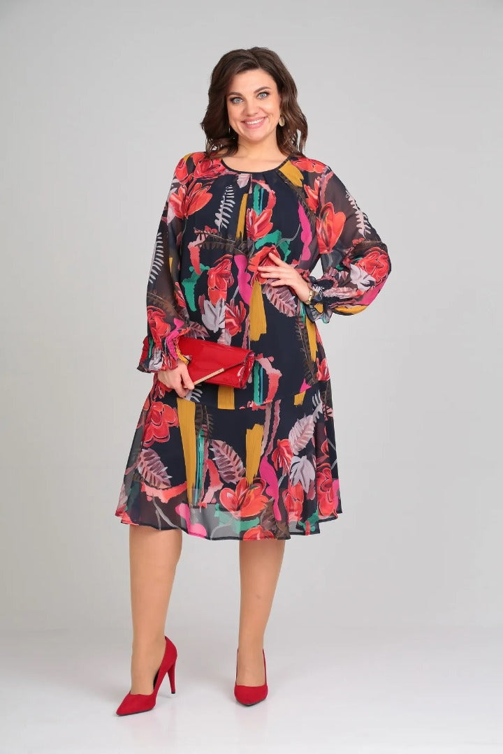 Louise | Modern Floral Dress