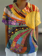 Rylie | Sunburst Patchwork Shirt