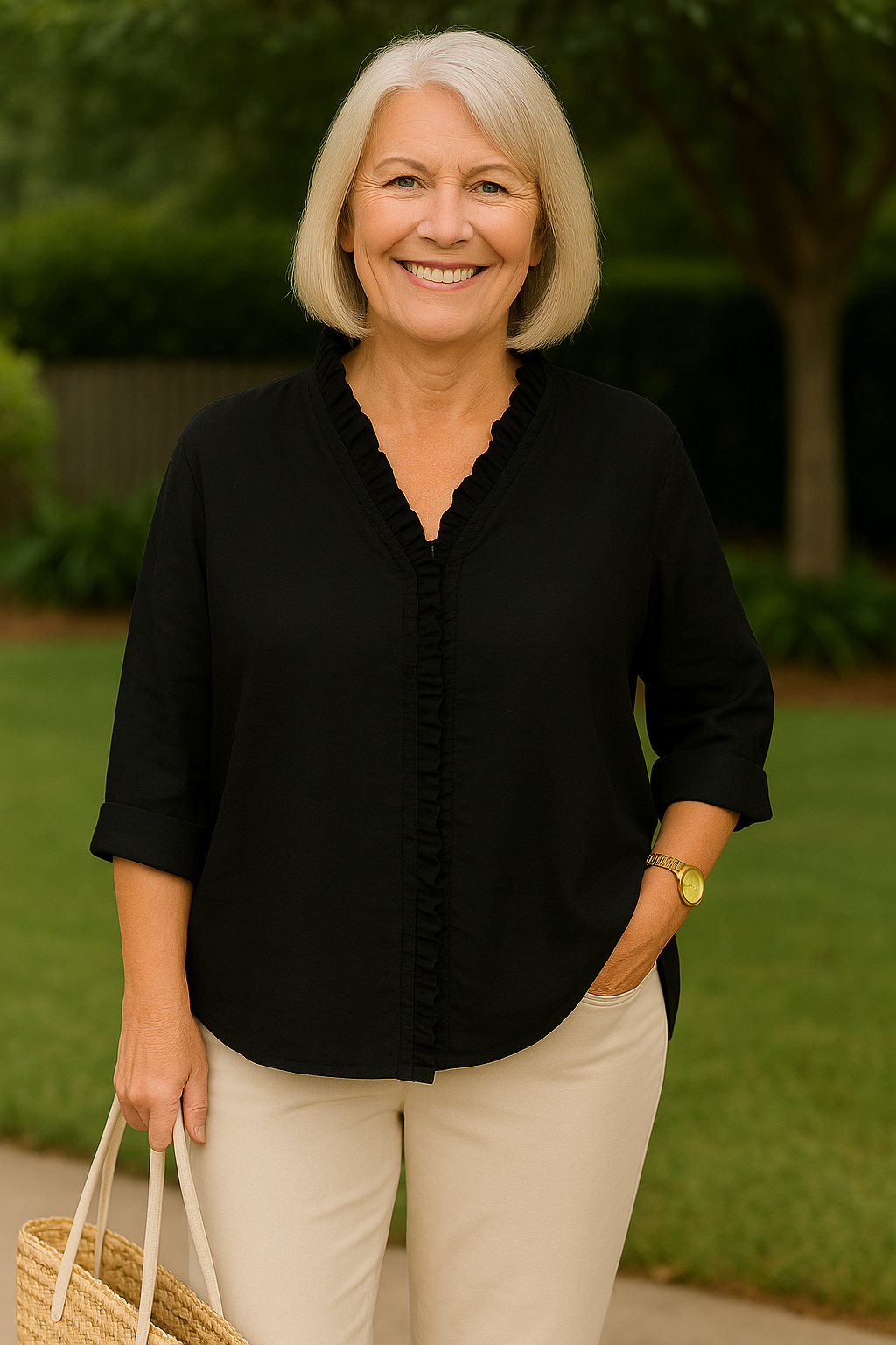 Brinley | Soft Ruffle Blouse - for Real Comfort