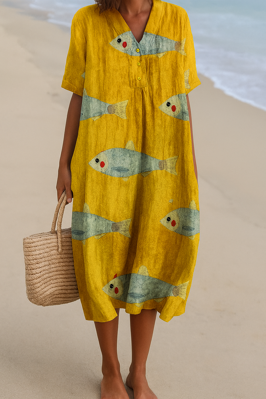 Elyna | Artistically Inspired Cotton Dress
