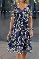 Gina | Floral Print Double Tunic Dress