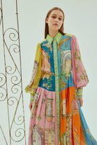 Nicole | Multi-Hued Designer Maxi Dress