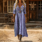 Reyna | Vintage-Inspired Long Sleeve Casual Dress