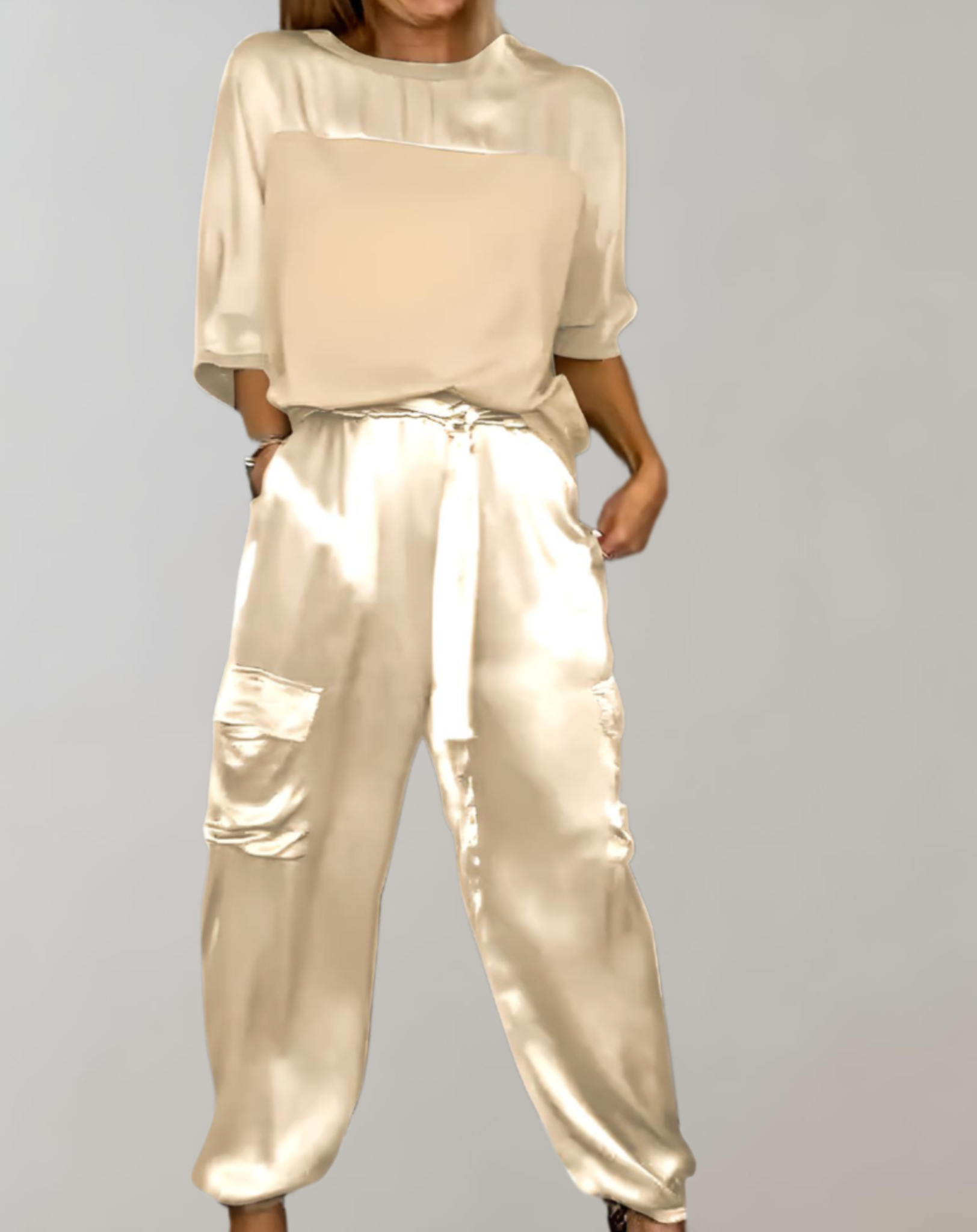 Shireen | Silky Soft Cargo Lounge Set
